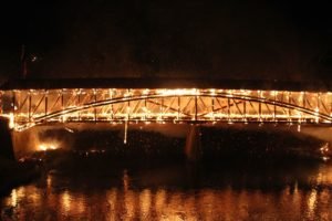 dellville bridge on fire